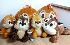 ディズニー　チップとデール　ぬいぐるみクッション　まとめ売り　レア