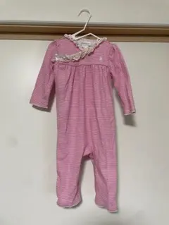 Ralph Lauren ベビー ロンパース 9M ピンク ボーダー
