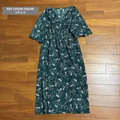 RAY CASSIN FAVORI 花柄 カシュクール ロングワンピース 秋