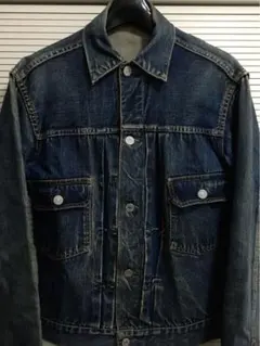 【極上】濃紺 40-38 507XX 革パッチ期 50年代 リーバイス