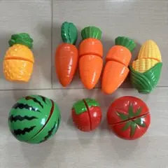 フルーツ　野菜　プラスチック製　おもちゃセット　おままごと