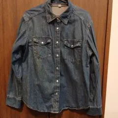 GU ジーユー デニム　シャツ 長袖 レディース