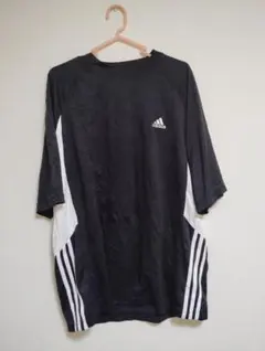 adidas ラグラン Tシャツ ブラック/ホワイト