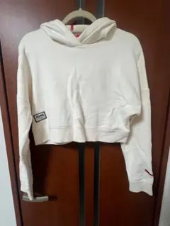 PUMA x Adriana Lima クロップドパーカー クリーム色