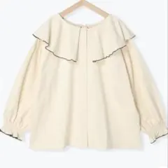 新品★サマンサモスモス★sm2★ 前後着ビッグカラーカットソー