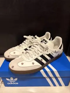 adidas Samba OG ホワイト/ブラック 花柄刺繍