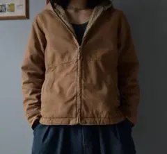 古着 ジップパーカー 90s duck boa zip up hoodie