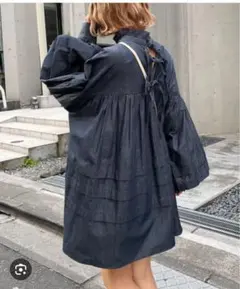 チャオパニック ランタンスリーブタックチュニック