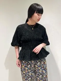 maison de Dolce チュールレーストッ プス 今季 半袖ブラウス - メルカリ