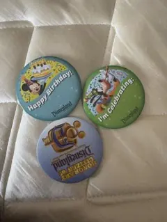 ディズニーランド　カンバッジセット 3点