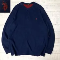あ*。様 US POLO ASSN ハーフボタンサーマルカットソー 長袖Tシャツのサムネイル