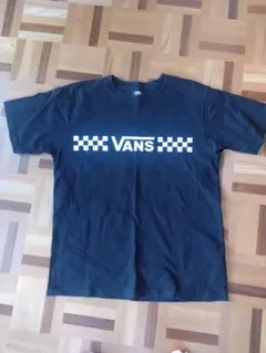 VANS 黒 Tシャツ Lサイズ チェック柄