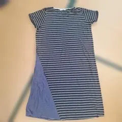 SHOO・LA・RUE ボーダー 半袖ワンピース
