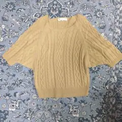 N. Natural Beauty Basic ケーブルニット 五分袖 Mのサムネイル