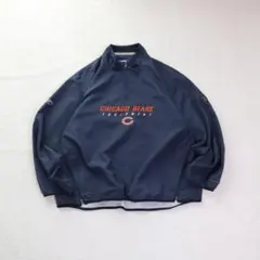 90s後期 Reebok NFL公式 ハーフジップ XL ナイロンジャケット