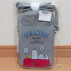 スヌーピー PUショルダーポーチ【グレー】