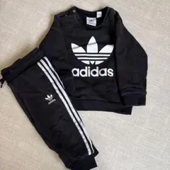 adidas トレーナー・パンツセット 80cm ブラック
