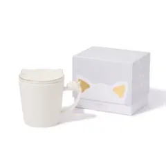 Francfranc キャット フィギュア マグ ホワイト