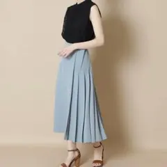 N. Natural Beauty Basic サイドプリーツフレアスカート