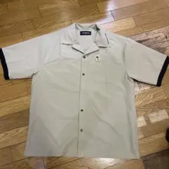 Aquascutum 半袖シャツ ベージュ クマ刺繍　M