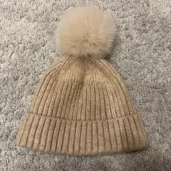 ZARA ベージュニット帽