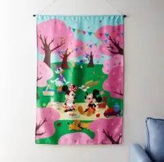 【新品未使用】ディズニー　タペストリー　ミッキーフレンズ