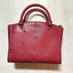 MICHAEL KORS マイケルコース ピンクスタッズ ショルダーバッグ