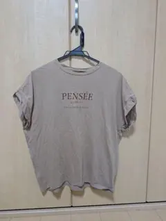 SHIPS PENSÉE ロゴプリントTシャツ ベージュのサムネイル