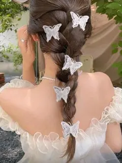 蝶のヘアクリップ5つセット♫