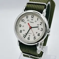 美品【稼働/電池/ベルト交換】TIMEX タイメックス ミリタリー腕時計 メンズのサムネイル