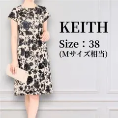 KEITH 上品な花柄 ノースリーブワンピース - メルカリ