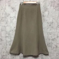 【NATURAL BEAUTY BASIC】千鳥柄 マーメイドスカート XS