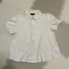 COMME CA ISM／半袖　白ポロシャツ ／120cm