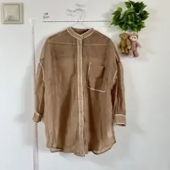 シースルー　長袖　ベージュ　茶 クラシカルエルフのサムネイル