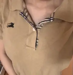 Burberry バーバリー　ポロシャツ　短丈　ミニ丈　ヴィンテージ