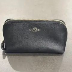 COACH ブラック　ポーチ