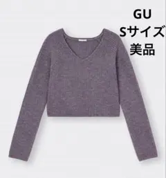 美品　GU Sサイズ　パープル　ニット