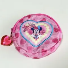 ディズニー ミニーのファンダーランド ミニパル カプセルトイ ポーチ ピンク
