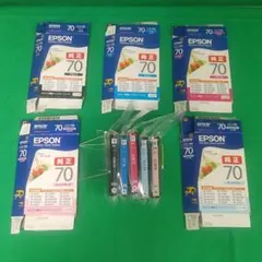 ★未使用★純正品★ EPSON エプソン【IC70】インクカートリッジ５色♪のサムネイル