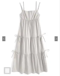 ダブルストラップリボンキャミワンピース　nr376