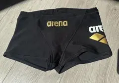arena 黒 ゴールドロゴ 競泳水着
