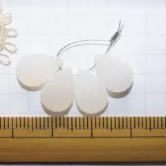 宝石質ドゥルージーアゲートAAA　ペアシェイプ　1347