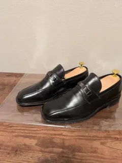 HERMES レザーローファー H金具 ダークブラウン HERMES レザーローファー H金具 ダークブラウン - メルカリ