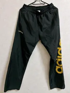 adidas ジャージ　パンツ ブラック　ゴールド