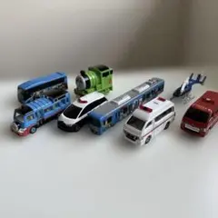 ミニカー 7台セット バス 警察車両　トーマス＋パーシー