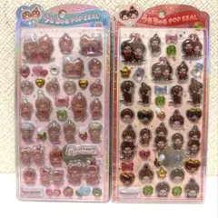 モンチッチ　うるちゅるポップシール 2点セット