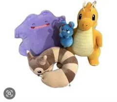 ポケモン ぬいぐるみ 4点セット メタモン カイリュー他のサムネイル