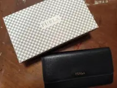 FURLA ブラック レザー 長財布 箱付きのサムネイル