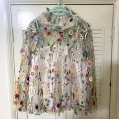 花刺繍 チュールトップス（シスタージェーン）のサムネイル