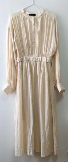 w closet シャツワンピース アイボリー 長袖 Fサイズ